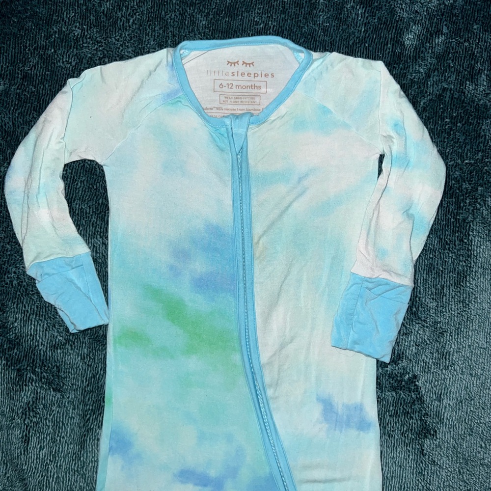 Little Sleepies Tie-Dye Zippie